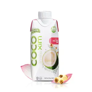 Nước Dừa Tim Sen, Lotus Seed Flavoured Coconut Water (330ml) - COCOXIM